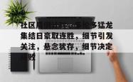 九游官方平台关于社区盾倒计时，多伦多猛龙集结日豪取连胜，细节引发关注，悬念犹存，细节决定成败的信息